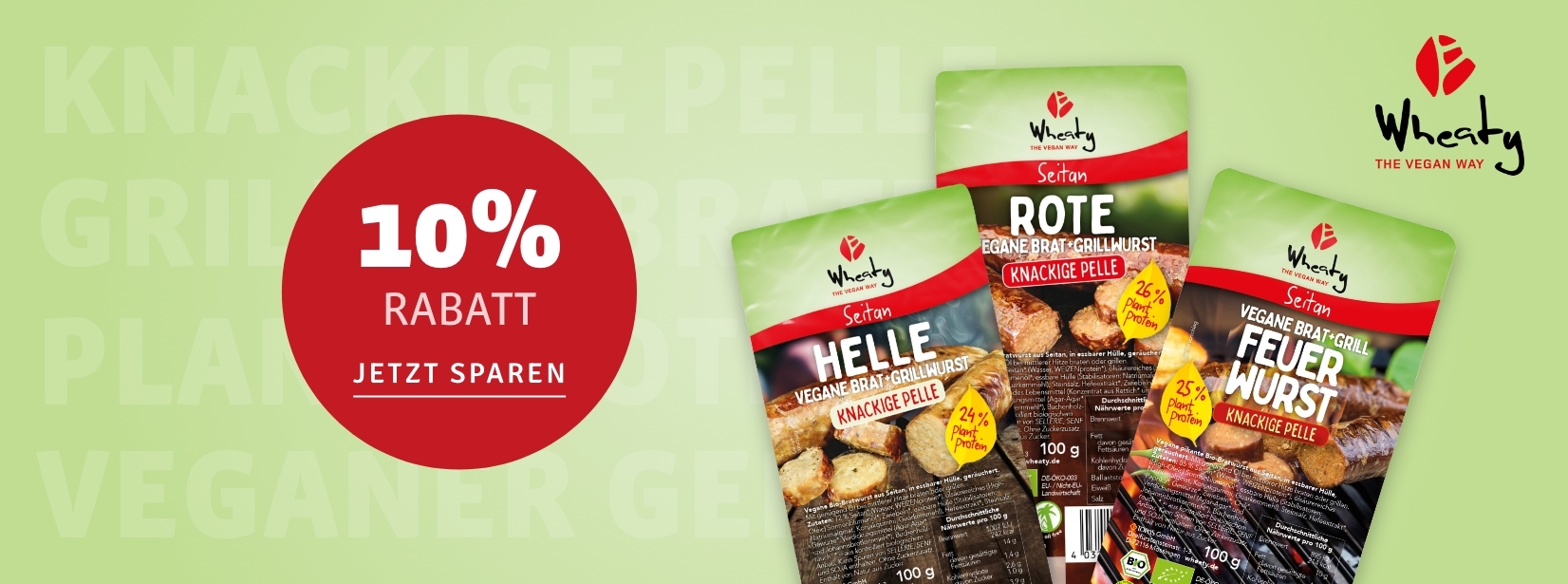 10% auf Bratwurst von Wheaty bei kokku-online.de