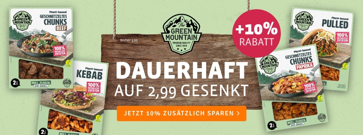 10% Rabatt auf ausgewählte Produkte von The Green Mountain bei kokku-online.de