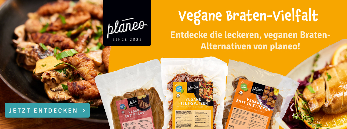 Entdecke die vegane Braten-Vielfalt von planeo bei kokku-online.de