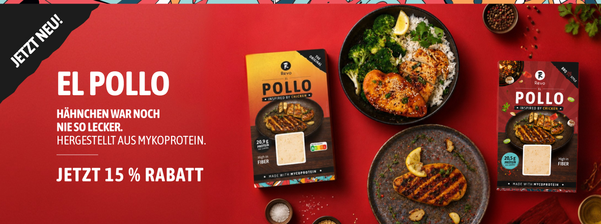 15% auf EL POLLO von Revo Foods bei kokku-online.de