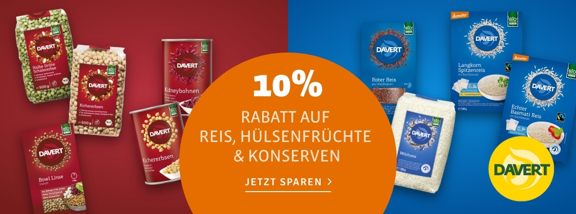 10% auf Ausgewähltes von Davert bei kokku-online.de