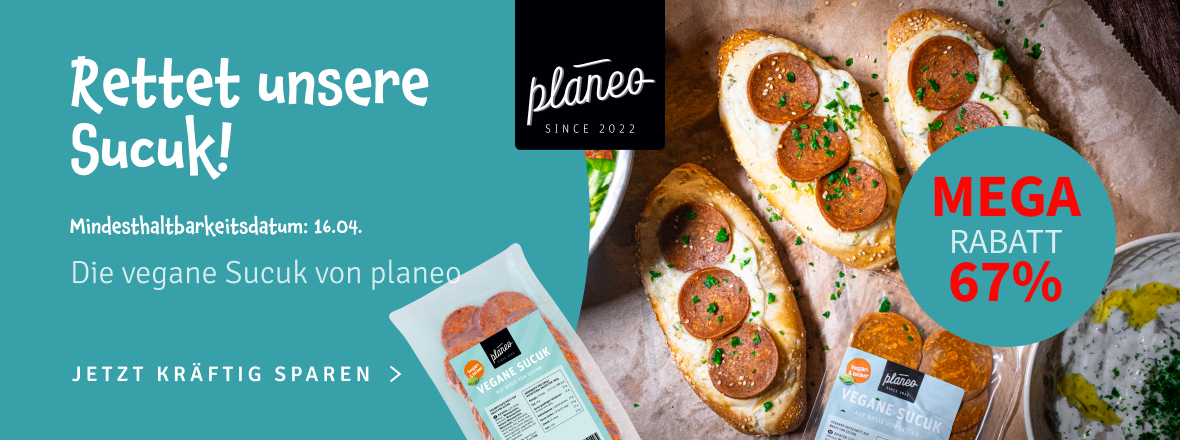 67% auf die würzige Sucuk-Alternative von planeo.